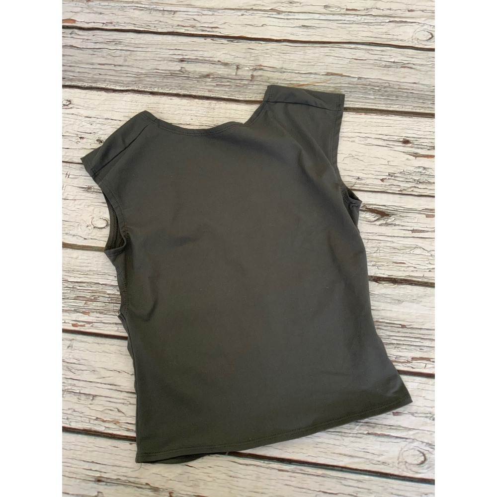 EFAN Charcoal‎ Grey Open Back Sleeveless Club Party Top Size Small